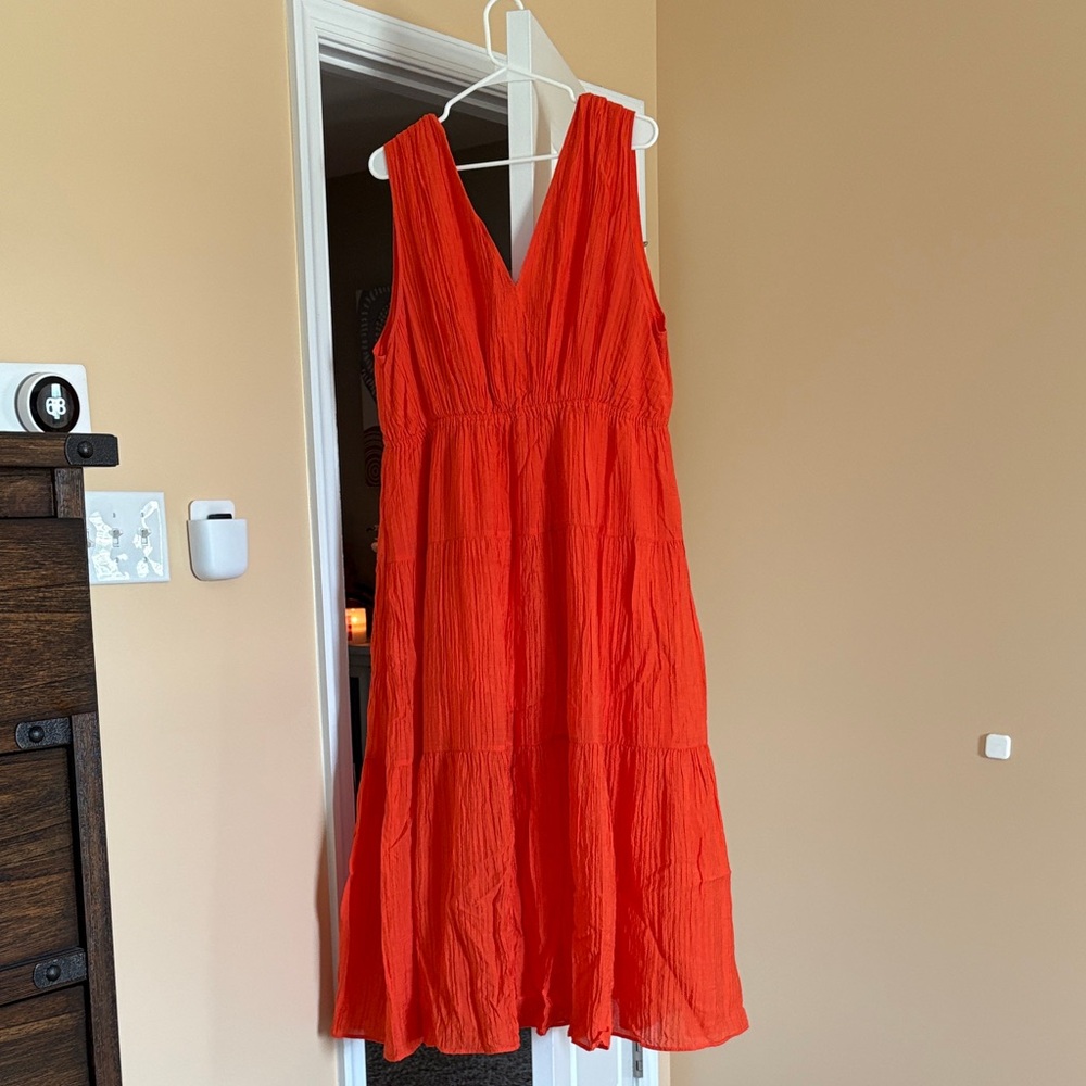 H&M Vibrant Orange Maxi Dress
